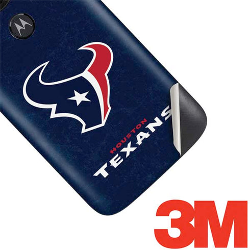 NFL Houston Texans Distressed Moto E5 Play Skin